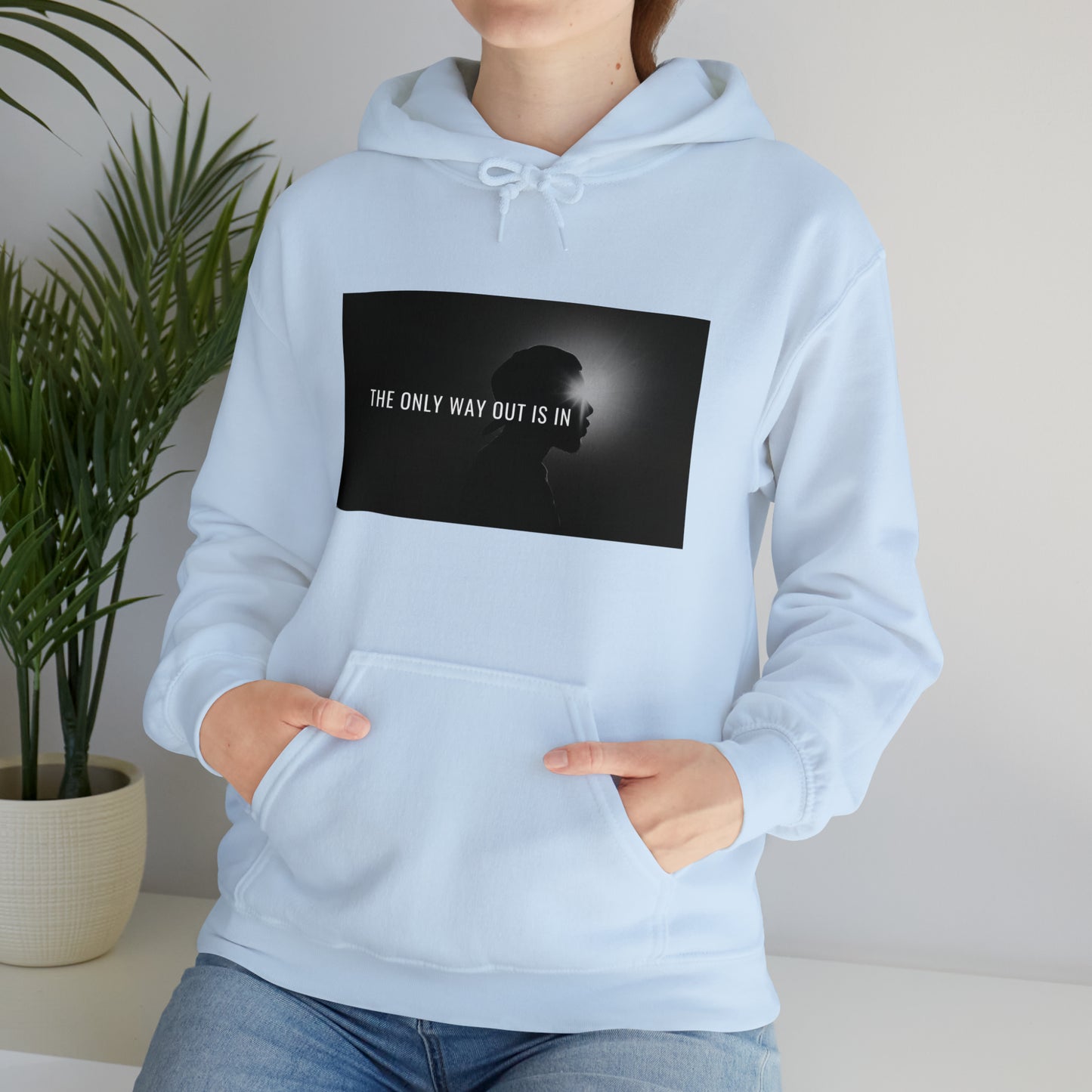 The Only Way Out Is In; The Healing Fawn Hooded Sweatshirt Unisex