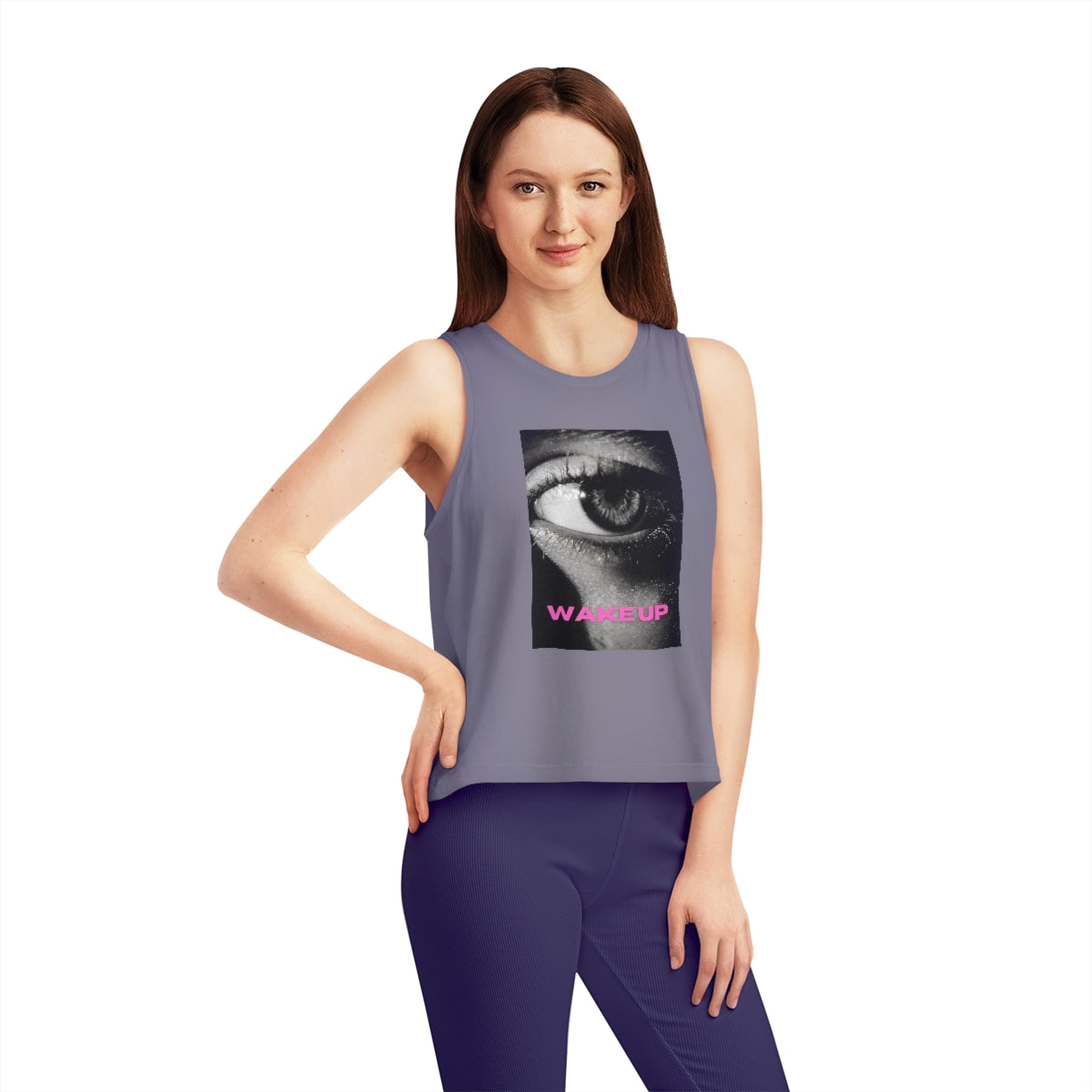 WAKE UP! Cropped Tank Top
