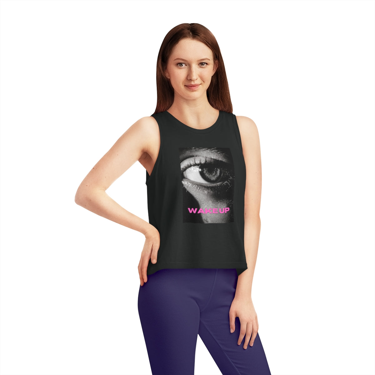 WAKE UP! Cropped Tank Top