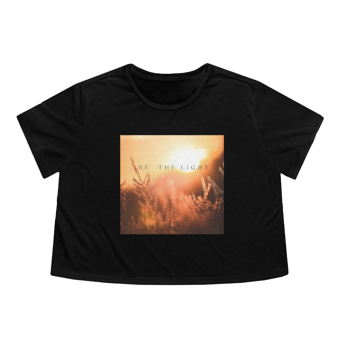 Be The Light; Healing Fawn Flowy Crop Top Tee