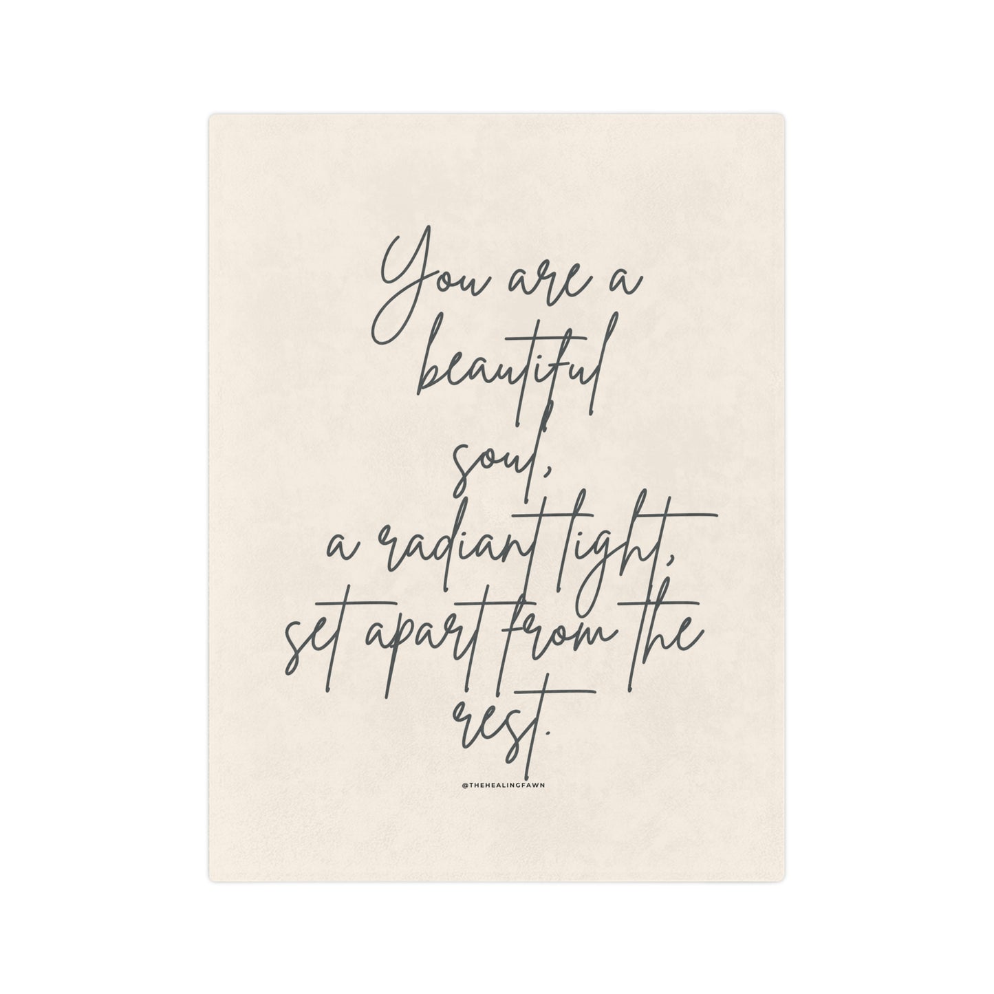 You are a Beautiful Soul- Affirmation Throw Blanket