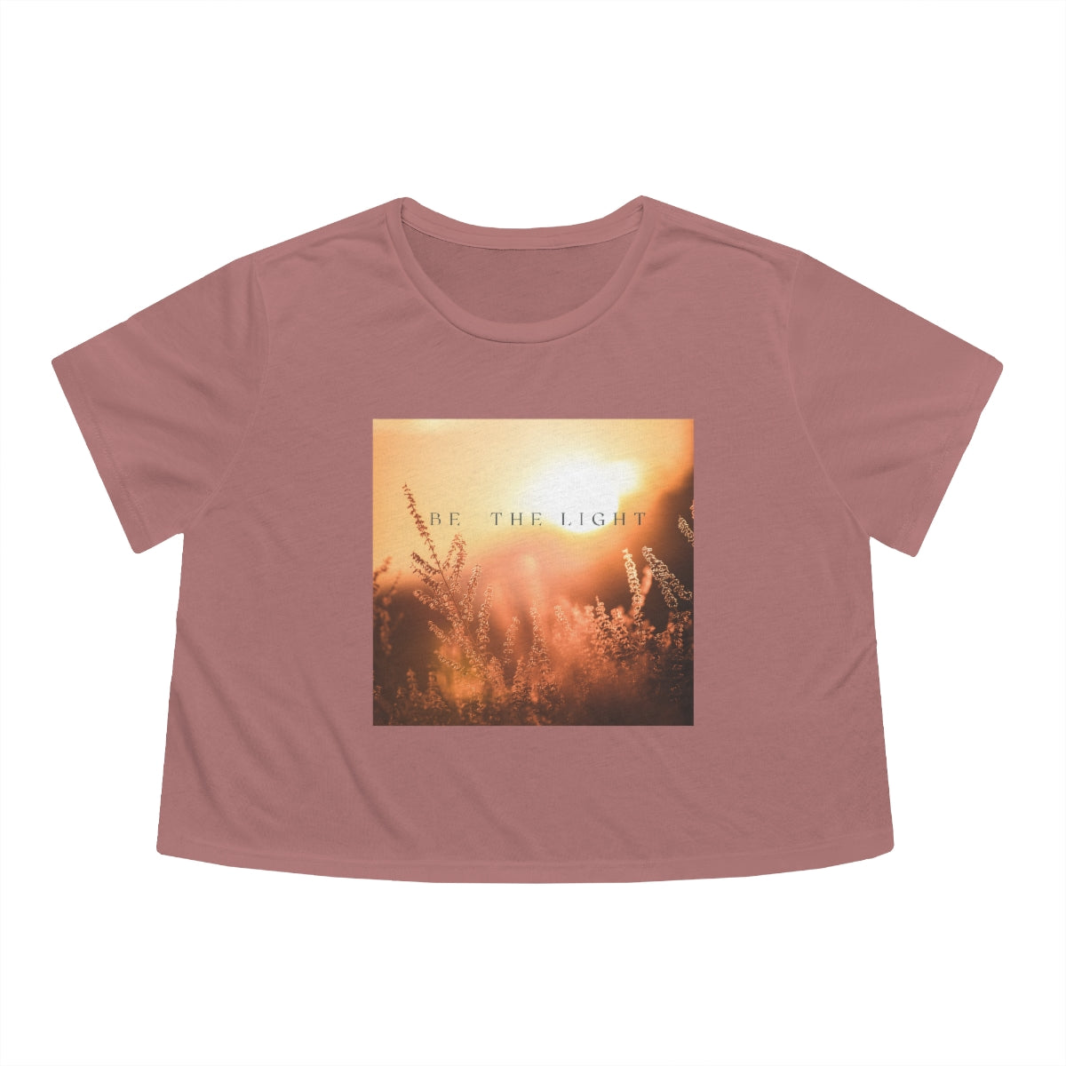 Be The Light; Healing Fawn Flowy Crop Top Tee