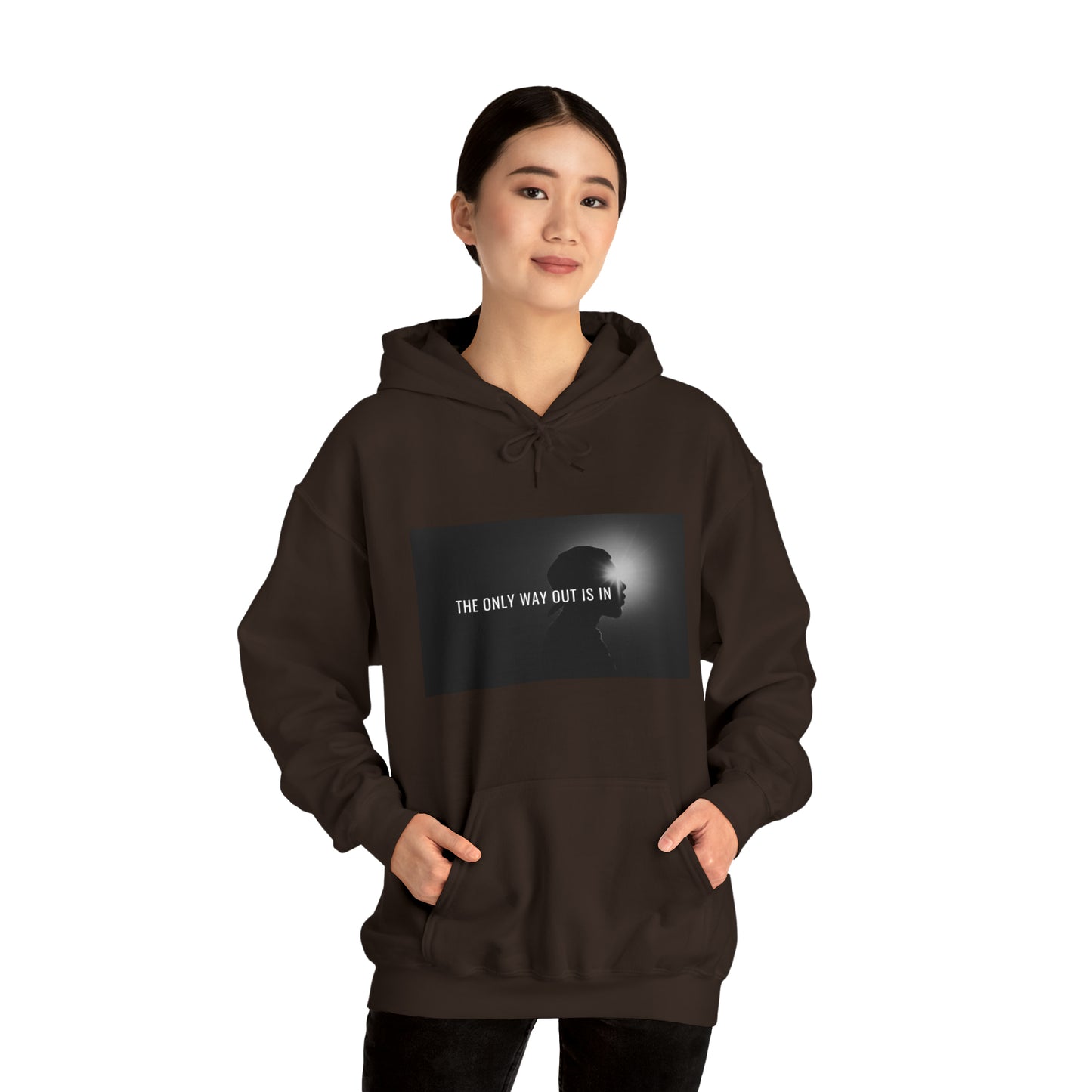 The Only Way Out Is In; The Healing Fawn Hooded Sweatshirt Unisex