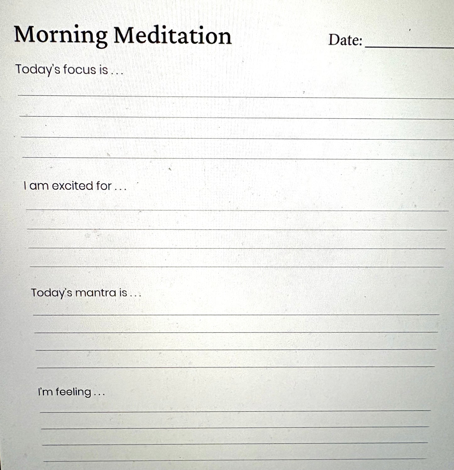 Pause and Breathe: A Meditation and Mindfulness Journal
