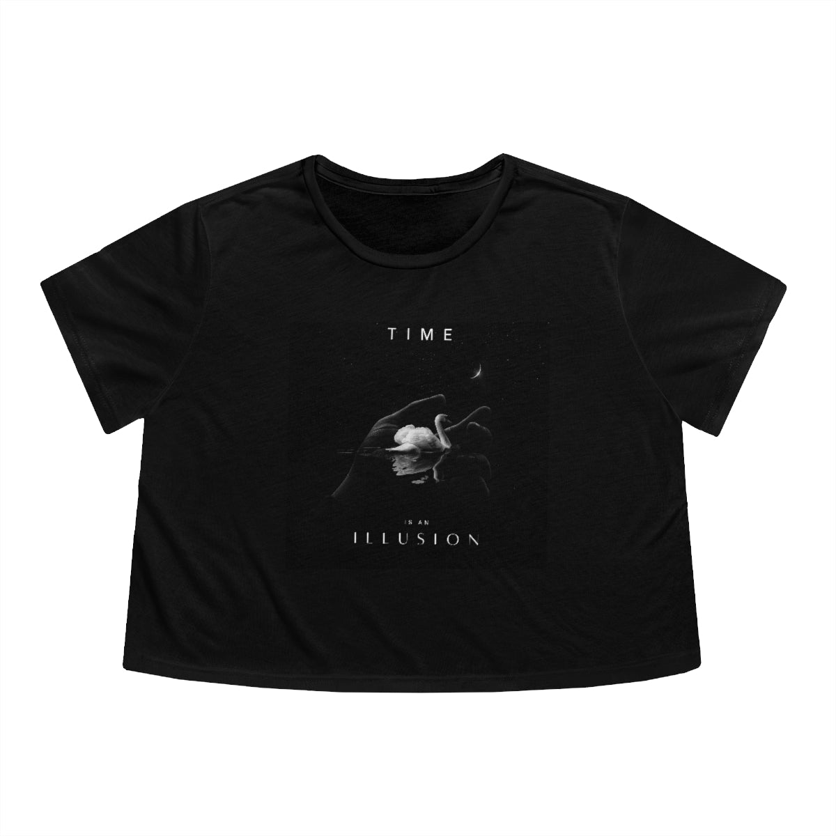 Time is an Illusion; Healing Fawn  Crop Top