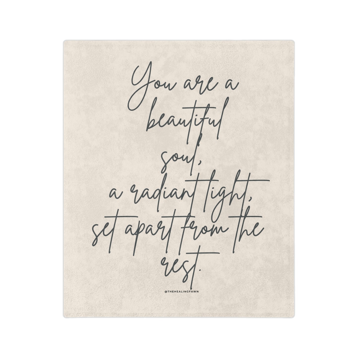 You are a Beautiful Soul- Affirmation Throw Blanket